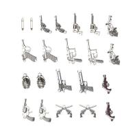 Zinc Alloy Pendants plated DIY & mixed silver color nickel lead & cadmium free 30mm  Sold By Lot