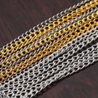 Iron Twist Oval Chain plated nickel lead & cadmium free Sold By Bag