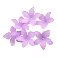 Acrylic Bead Cap Flower stoving varnish frosted 29mm Sold By Bag