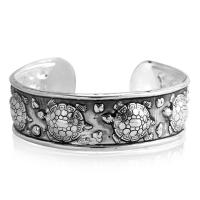 Zinc Alloy Cuff Bangle plated fashion jewelry & for woman silver color nickel lead & cadmium free 53*18mm Sold By PC