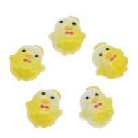 Fashion Resin Cabochons, Chicken, fashion jewelry & DIY, yellow, 15x17x8mm, Approx 100PCs/Bag, Sold By Bag