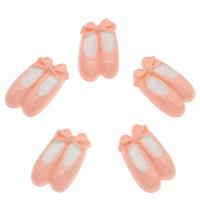 Fashion Resin Cabochons, Shoes, fashion jewelry & DIY, pink, 15x23x6mm, Approx 100PCs/Bag, Sold By Bag