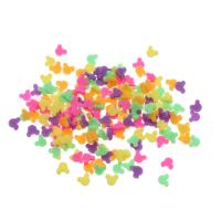 WeiseharzCabochons, Harz, Mickey Mouse, gemischte Farben, 5x4x1mm, ca. 1000PCs/Tasche, verkauft von Tasche