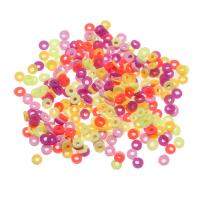 Fashion Resin Cabochons, Donut, mixed colors, 5x1.2mm, Approx 1000PCs/Bag, Sold By Bag