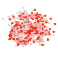 Fashion Resin Cabochons, Heart, mixed colors, 5x1.2mm, 1000PCs/Bag, Sold By Bag