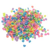 Fashion Resin Cabochons, Heart, mixed colors, 4.50x4x1mm, Approx 1000PCs/Bag, Sold By Bag