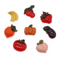 Essen Harz Cabochon, ObstFrucht, Modeschmuck & DIY & verschiedene Stile für Wahl, ca. 100PCs/Tasche, verkauft von Tasche