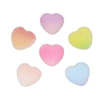 Fashion Resin Cabochons, Heart, more colors for choice, 16x15x6mm, Approx 100PCs/Bag, Sold By Bag