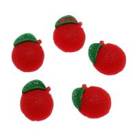 Food Resin Cabochon, Lychee, fashion jewelry & DIY, red, 20.50x23x8.50mm, Approx 100PCs/Bag, Sold By Bag