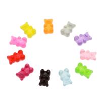 Fashion Resin Cabochons, Bear, more colors for choice, 11x18x7mm, Approx 100PCs/Bag, Sold By Bag