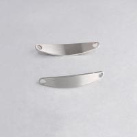 Stainless Steel Connector, polished, 1/1 loop, original color, 9x45mm, Hole:Approx 3.7mm, 20PCs/Bag, Sold By Bag