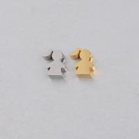 Stainless Steel Beads, Girl, polished, more colors for choice, 9x10mm, Hole:Approx 1.8mm, 20PCs/Bag, Sold By Bag