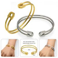 Stainless Steel Cuff Bangle plated fashion jewelry & for woman 10mm Inner Approx 57mm Sold By PC