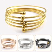 Stainless Steel Bangle, plated, Unisex & different styles for choice, 2mm, Inner Diameter:Approx 58mm, Sold By PC