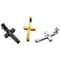 Stainless Steel Jewelry Necklace Cross plated fashion jewelry & for man Sold By Strand
