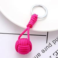Zinc Alloy Key Clasp with Nylon Cord plated Unisex nickel lead & cadmium free Sold By PC