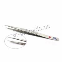 Jewelry Tweezers, Stainless Steel, plated, durable & anti-skidding & different styles for choice, Sold By PC