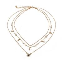 Multi Layer Necklace Zinc Alloy fashion jewelry Sold By Lot
