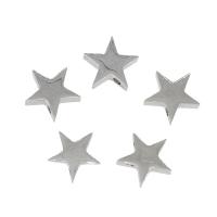 Stainless Steel Pendants 304 Stainless Steel Star original color Approx 1.8mm Sold By Bag