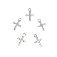 Stainless Steel Cross Pendants 304 Stainless Steel original color Approx 1.3mm Sold By Bag