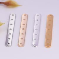 Brass Jewelry Connector plated multihole Random Color nickel lead & cadmium free Approx 1mm Sold By Bag