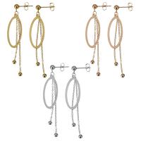 Stainless Steel Drop Earring plated for woman 59mm Sold By Pair