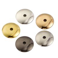 Messing Perlenkappe, plattiert, Zufällige Farbe, frei von Nickel, Blei & Kadmium, 12mm, Bohrung:ca. 1.5mm, 100PCs/Tasche, verkauft von Tasche