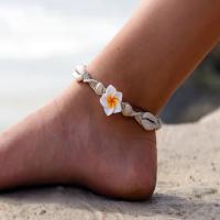 Polymer Clay Anklet with Shell plated fashion jewelry & for woman Sold By Strand
