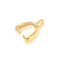Brass Pinch Bail, gold color plated, different size for choice, nickel, lead & cadmium free, Hole:Approx 0.8-1mm, 10PCs/Bag, Sold By Bag