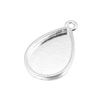 Tibetan Style Pendant Cabochon Setting, Teardrop, plated, more colors for choice, nickel, lead & cadmium free, 20.4x30.9mm, Hole:Approx 2mm, Inner Diameter:Approx 18x25mm, 100PCs/Bag, Sold By Bag