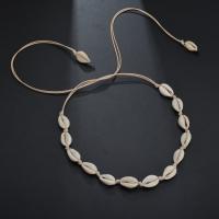 Muschel Halskette, mit Nylonschnur, plattiert, Modeschmuck & für Frau, keine, 5SträngeStrang/Menge, verkauft von Menge