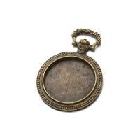 Tibetan Style Pendant Cabochon Setting, plated, more colors for choice, nickel, lead & cadmium free, 38.6x55.2mm, Inner Diameter:Approx 30mm, 100PCs/Bag, Sold By Bag