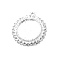 Zinc Alloy Pendant Cabochon Setting Flat Round plated nickel lead & cadmium free Approx 1mm Inner Approx 25mm Sold By Bag