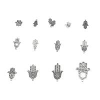 Tibetan Style Pendants, antique silver color plated, different styles for choice, nickel, lead & cadmium free, 33.5x23mm, Hole:Approx 1mm, 500PCs/Bag, Sold By Bag