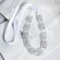 Bridal Hair Wreath, Tibetan Style, with Lace & Rhinestone, DIY & for woman & with rhinestone, 35x2cm, Sold By PC