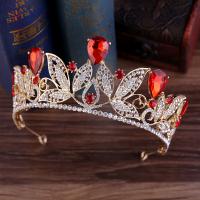 Bridal Tiaras, Tibetan Style, with Crystal, plated, fashion jewelry & wedding gift & for woman, more colors for choice, nickel, lead & cadmium free, 160x70mm, Sold By PC