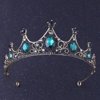 Bridal Tiaras Zinc Alloy with Crystal plated fashion jewelry & wedding gift & for woman nickel lead & cadmium free Sold By PC