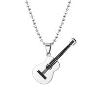 Titanium Steel Necklace Guitar plated Unisex & ball chain Sold Per Approx 70 Inch Strand