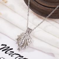 ROSTFRITT STÅL Flytande Locket Necklace, plated, mode smycken & för kvinna, silver, 30*20mm, Såld Per 19.6 inch Strand