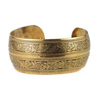 Zinc Alloy Cuff Bangle plated & for woman antique gold color nickel lead & cadmium free 28mm Length 8 Inch Sold By PC