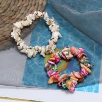 Shell Jewelry Bracelet, with Elastic Thread, folk style & for woman, more colors for choice, 20mm, Sold Per Approx 7.5 Inch Strand