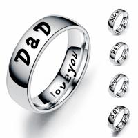 خاتم إصبع الفولاذ المقاوم للصدأ, مطلي, مجوهرات الموضة & للجنسين & حجم مختلفة للاختيار & أنماط مختلفة للاختيار, 6mm, تباع بواسطة PC