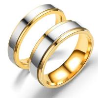 خاتم إصبع الفولاذ المقاوم للصدأ, مطلي, مجوهرات الموضة & للجنسين & حجم مختلفة للاختيار & أنماط مختلفة للاختيار, الذهب, تباع بواسطة PC
