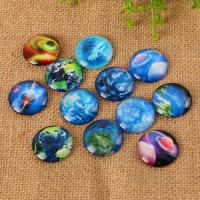 Glass Cabochons with Paper time gem jewelry & flat back & mixed Sold By Lot