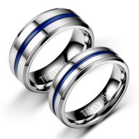 خاتم إصبع الفولاذ المقاوم للصدأ, مطلي, مجوهرات الموضة & للجنسين & حجم مختلفة للاختيار & أنماط مختلفة للاختيار, تباع بواسطة PC