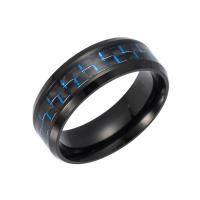 Vinger Ring in edelstaal, Roestvrij staal, plated, mode sieraden & uniseks & verschillende grootte voor keus, meer kleuren voor de keuze, Verkocht door PC