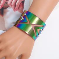 Tibetan Style Cuff Bangle, plated, fashion jewelry & for woman, multi-colored, nickel, lead & cadmium free, 62*45mm, 2PCs/Lot, Sold By Lot