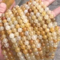 Jade Yellow Beads, Round, polished, different size for choice, Hole:Approx 1mm, Sold By Strand