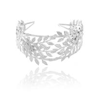 Hair Bands Iron Leaf silver color plated fashion jewelry & for woman nickel lead & cadmium free Sold By Lot