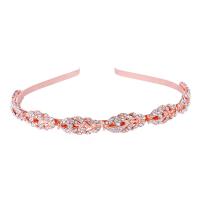 Hair Bands Zinc Alloy plated for woman & with rhinestone nickel lead & cadmium free Sold By Lot